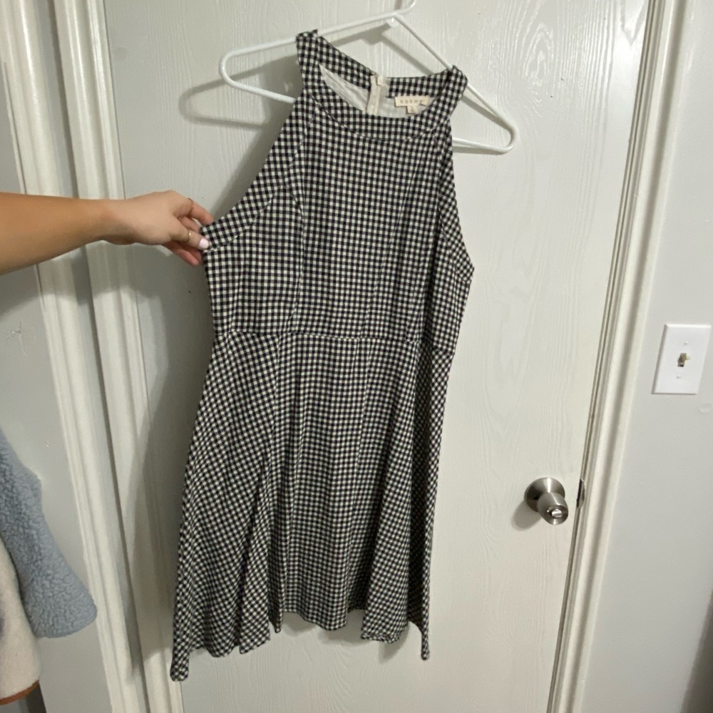 Bhome checkered mini dress